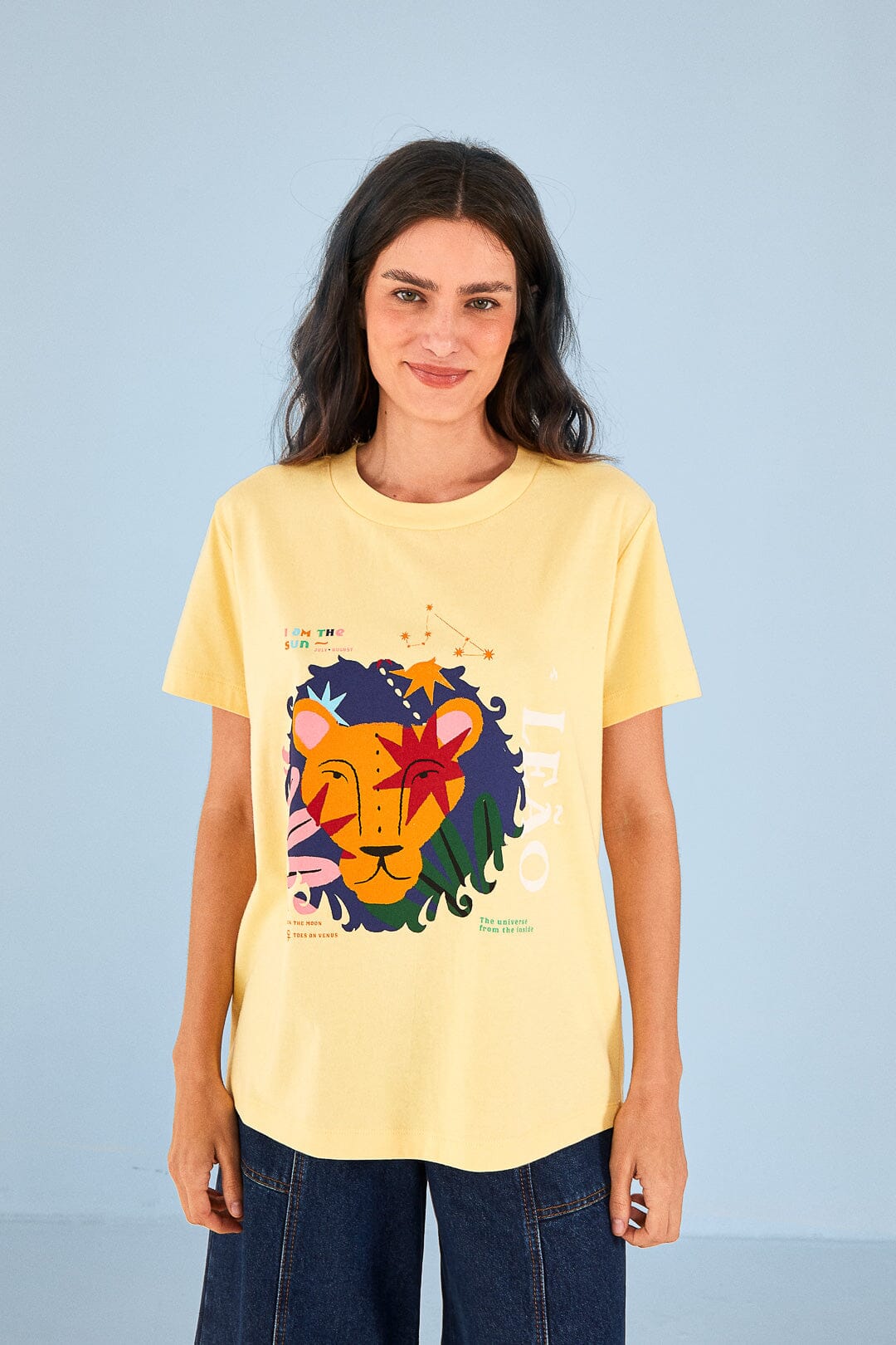 Farm Rio Leo Zodiac Organic Cotton T-Shirt
