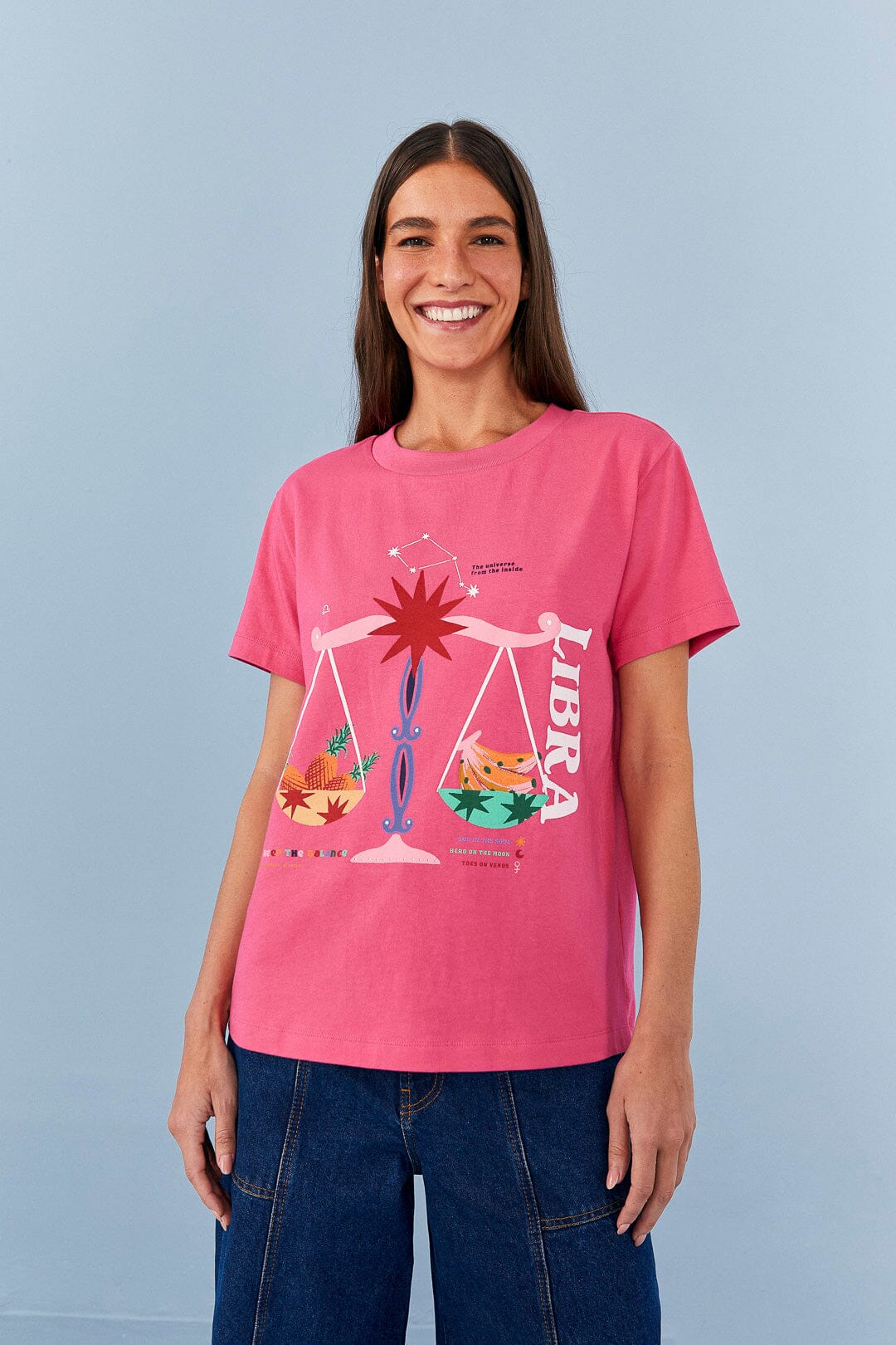 Farm Rio Libra Zodiac Organic Cotton T-Shirt