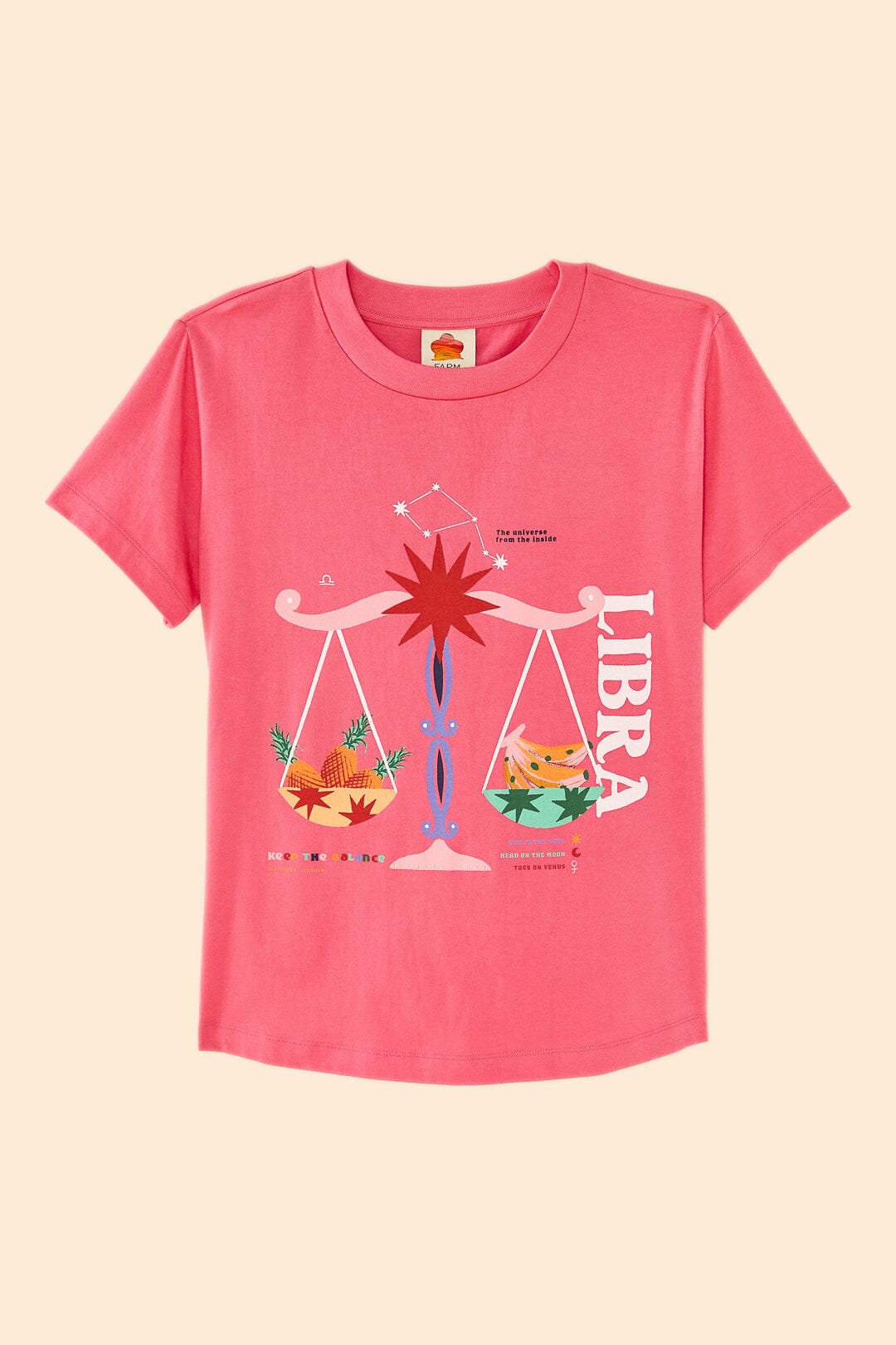 Farm Rio Libra Zodiac Organic Cotton T-Shirt