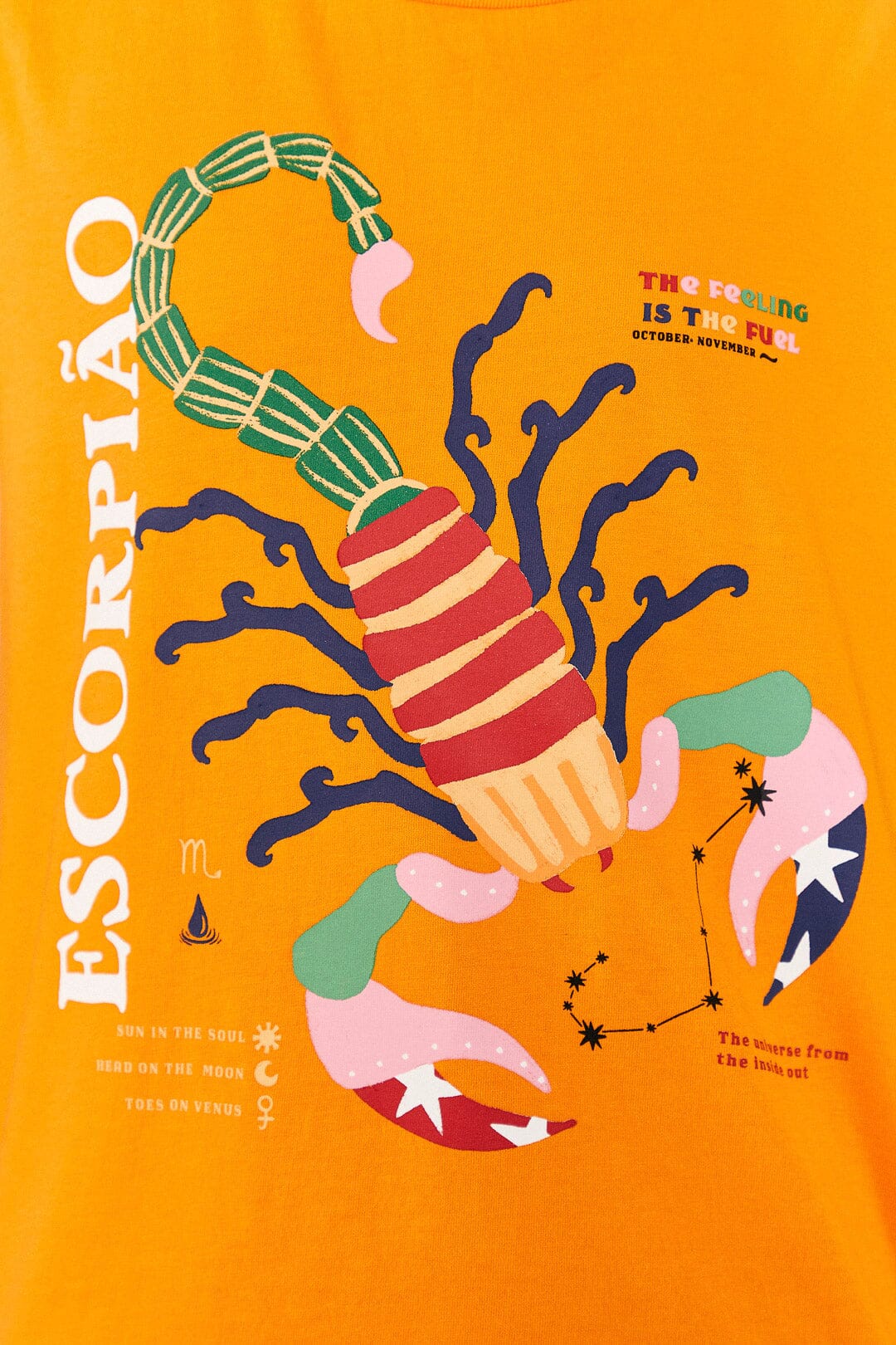Farm Rio Scorpio Zodiac Organic Cotton T-Shirt