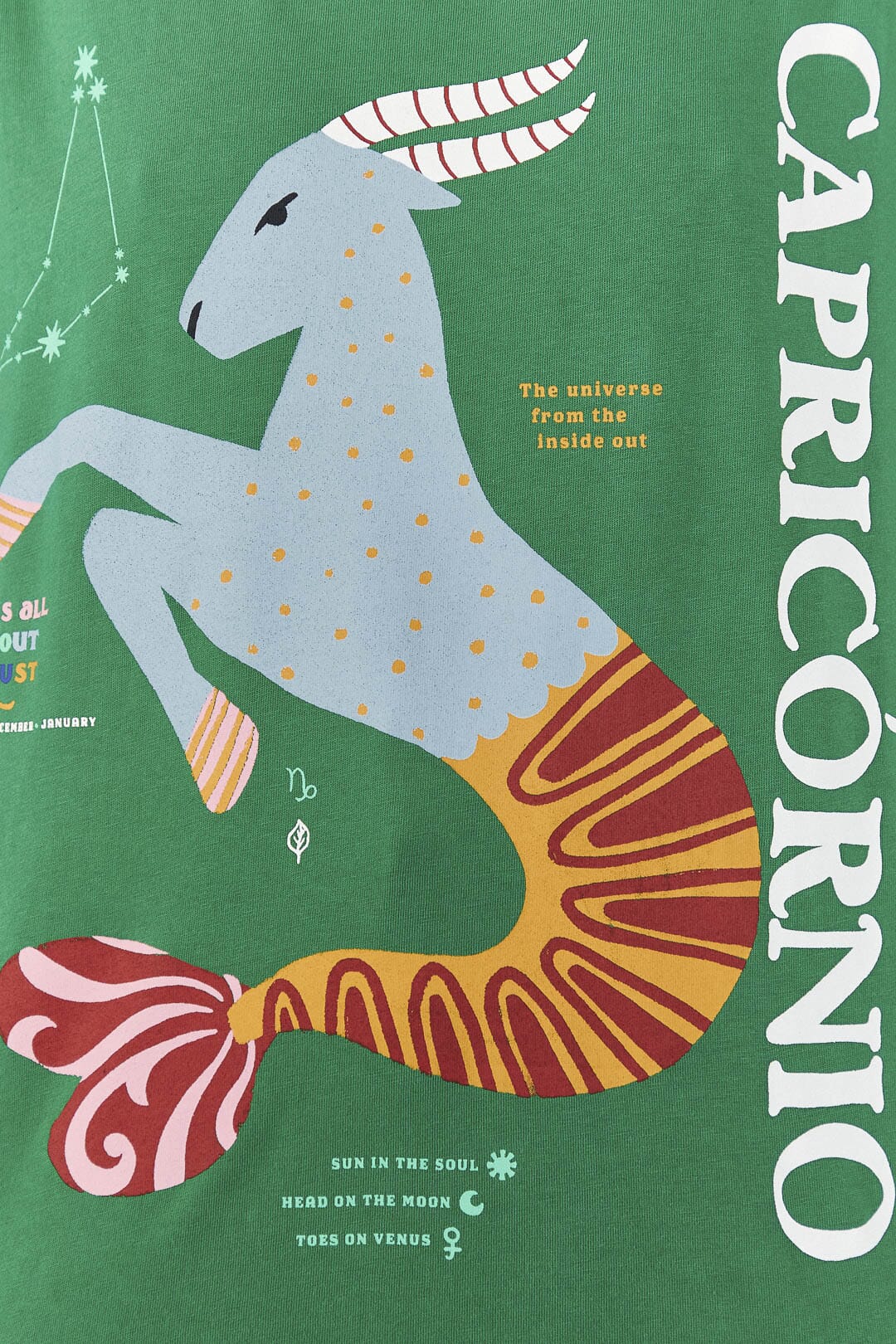 Farm Rio Capricorn Zodiac Organic Cotton T-Shirt