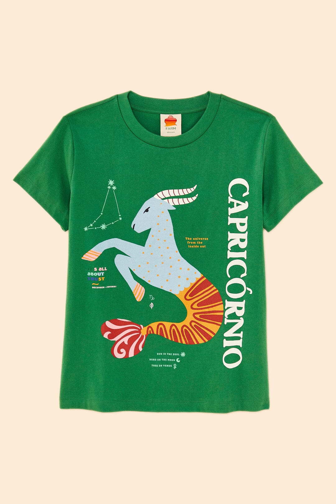 Farm Rio Capricorn Zodiac Organic Cotton T-Shirt