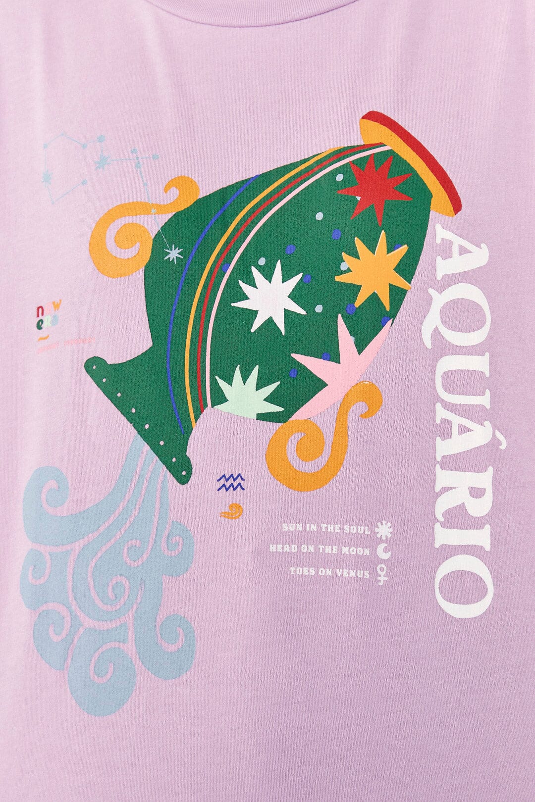 Farm Rio Aquarius Zodiac Organic Cotton T-Shirt