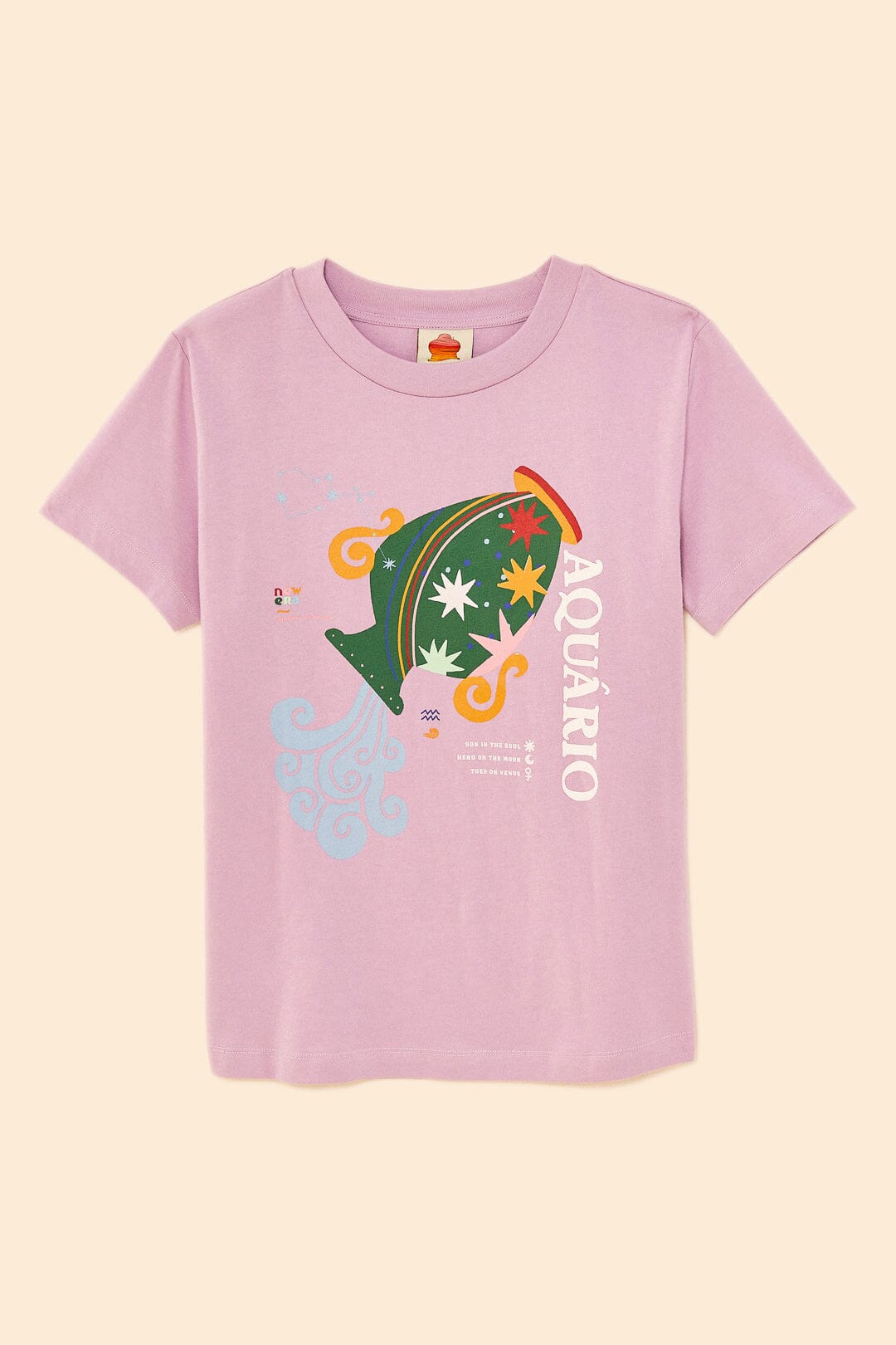 Farm Rio Aquarius Zodiac Organic Cotton T-Shirt