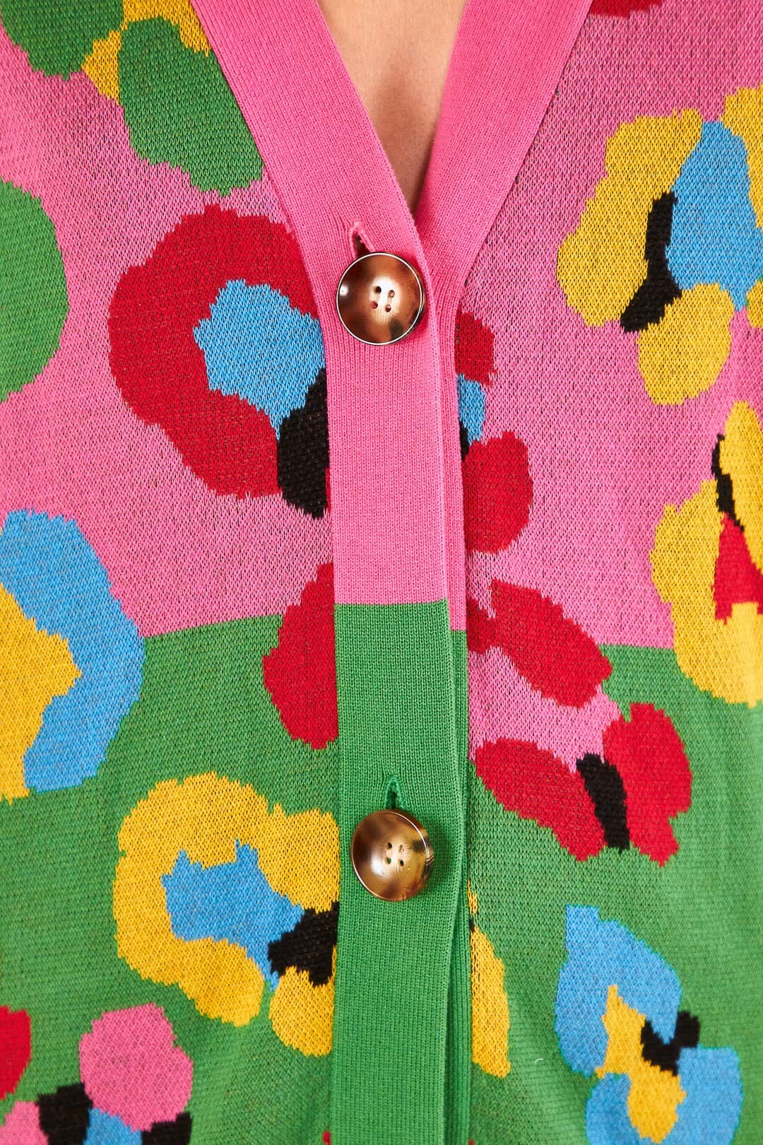 Farm Rio Mixed Fun Leopards Cardigan