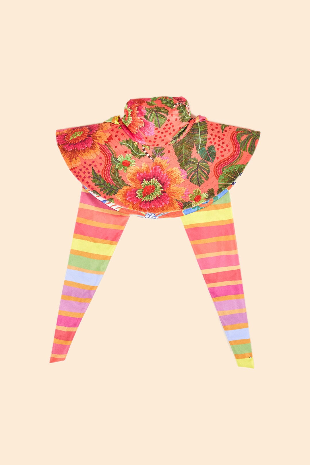 Farm Rio Orange Blooming Garden Hat