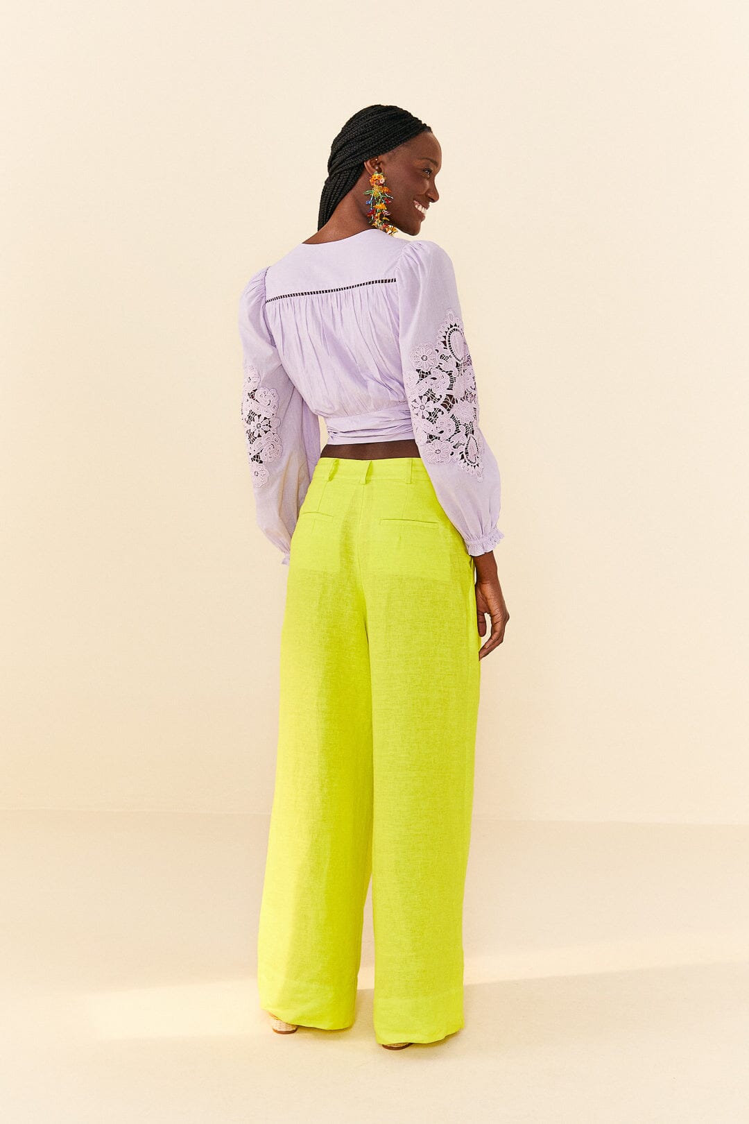 Farm Rio Lilac Lace Blouse