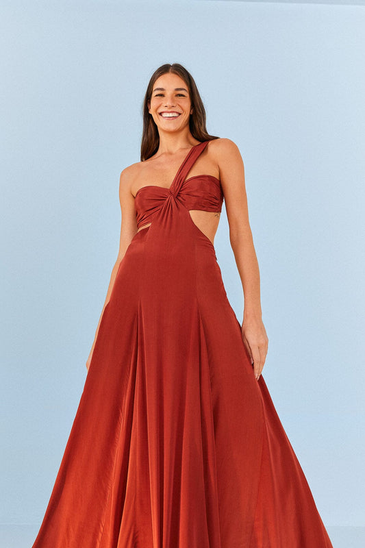 Farm Rio Brown Maxi Dress