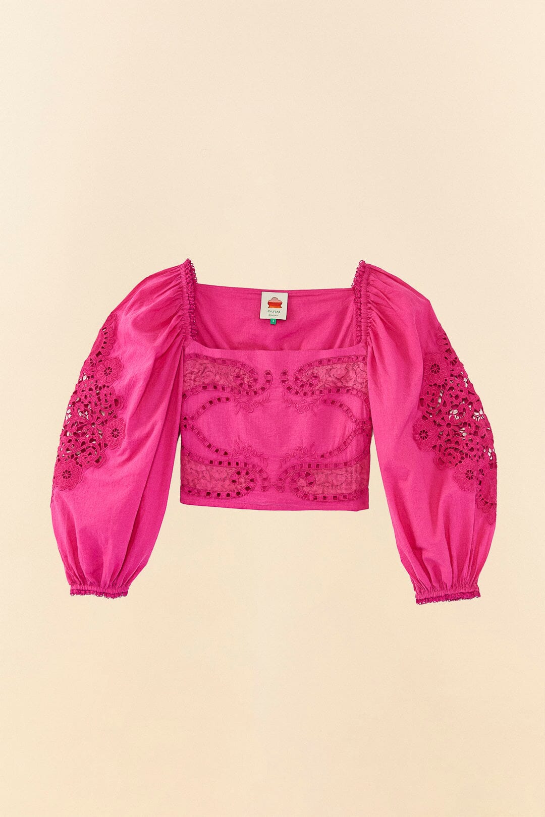 Farm Rio Pink Lace Blouse