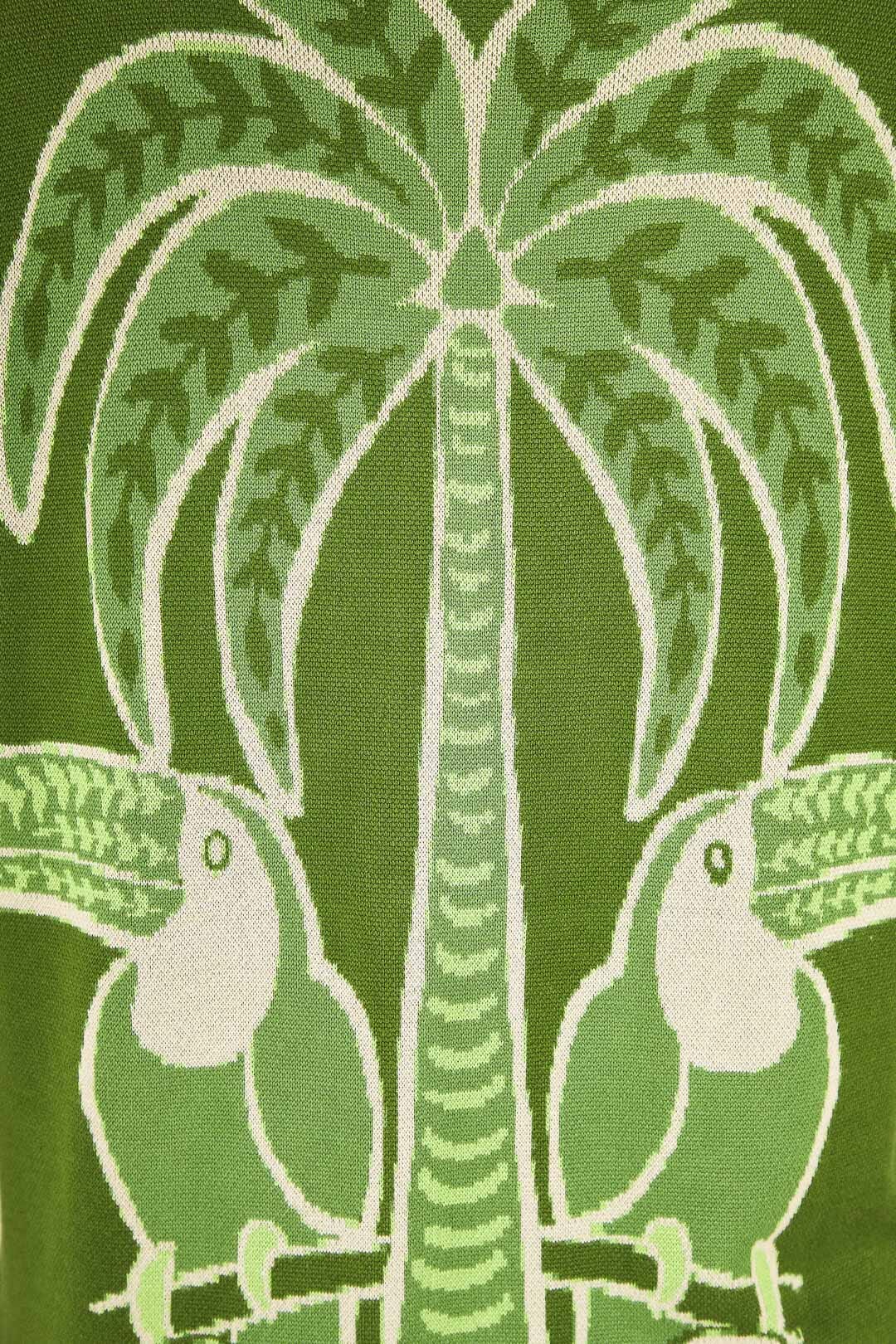 Farm Rio Green Summer Sunrise Lenzing™ Ecovero™ Viscose Knit Shirt