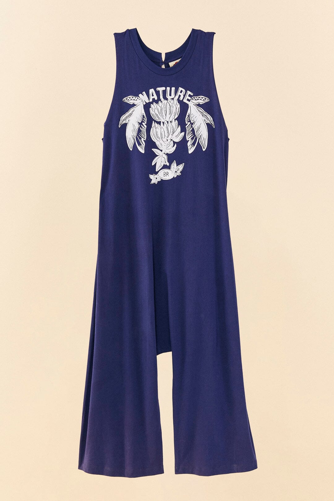  Navy Blue Nature Organic Cotton Jumpsuit