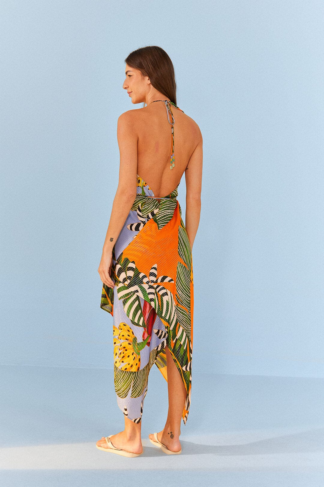 Farm Rio Striped Bananas Cover Up