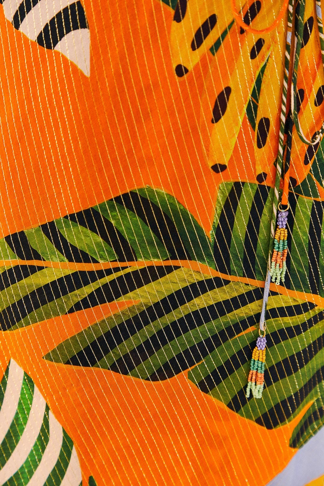 Farm Rio Striped Bananas Cover Up