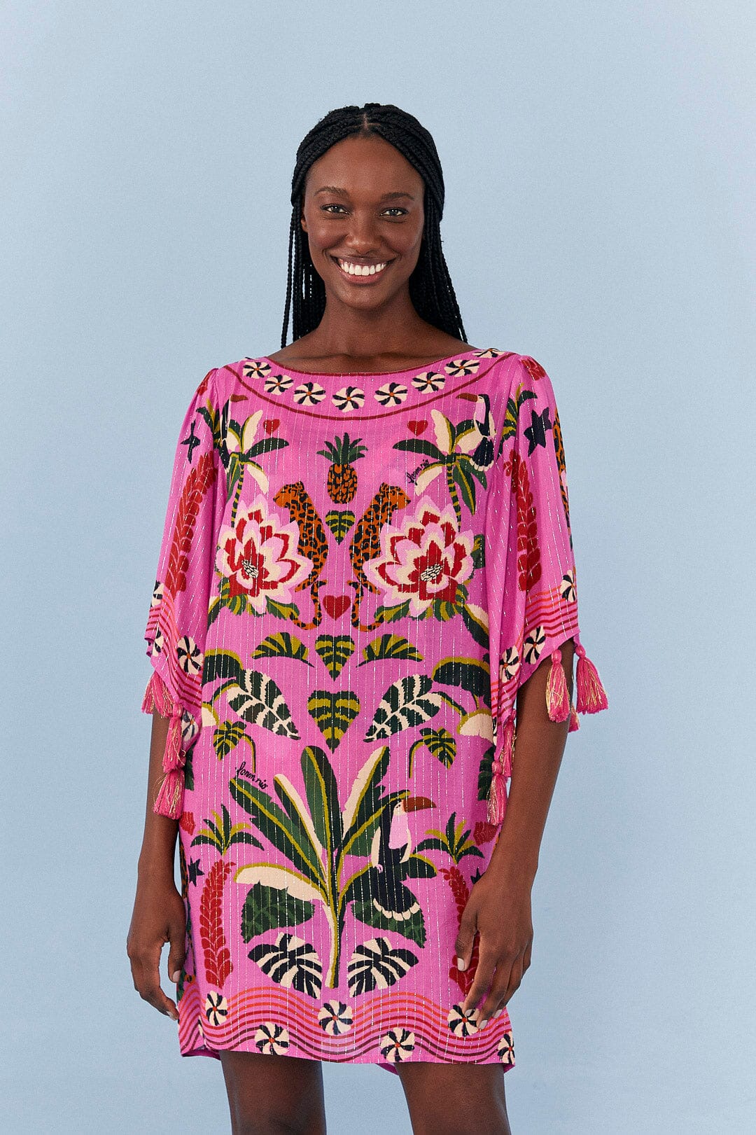 Farm Rio Pink Leopard Forest Cover Up