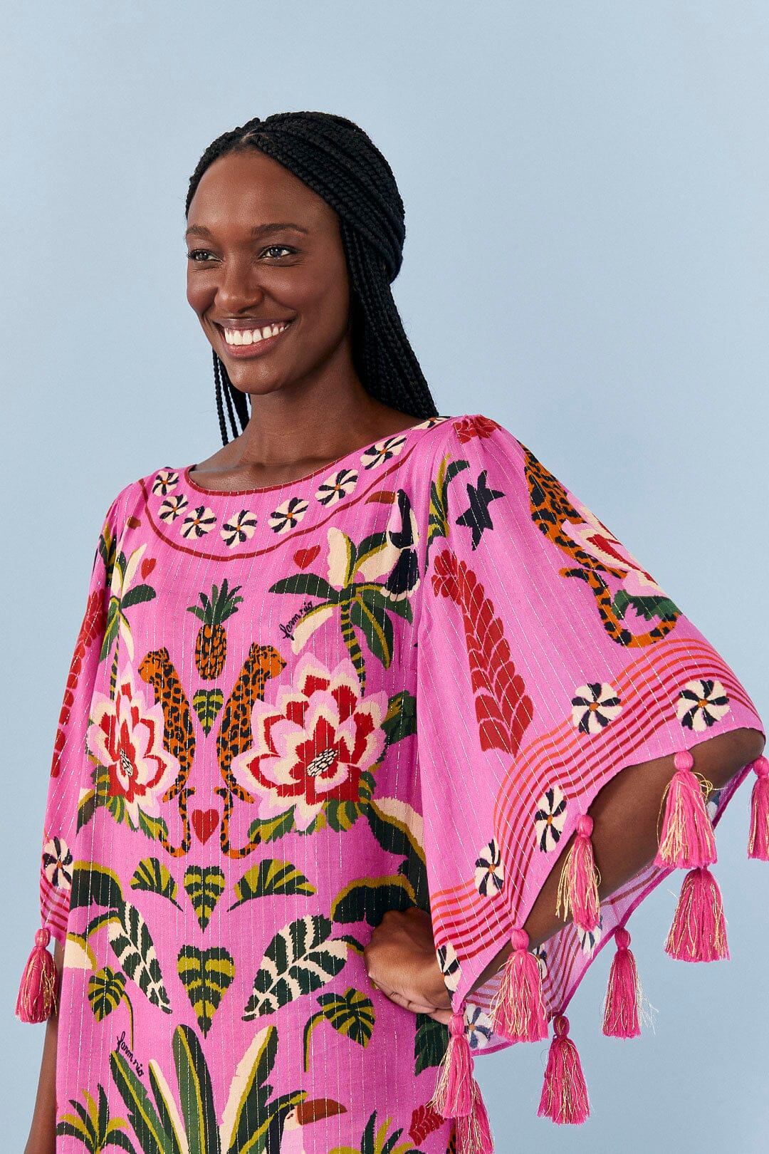 Farm Rio Pink Leopard Forest Cover Up