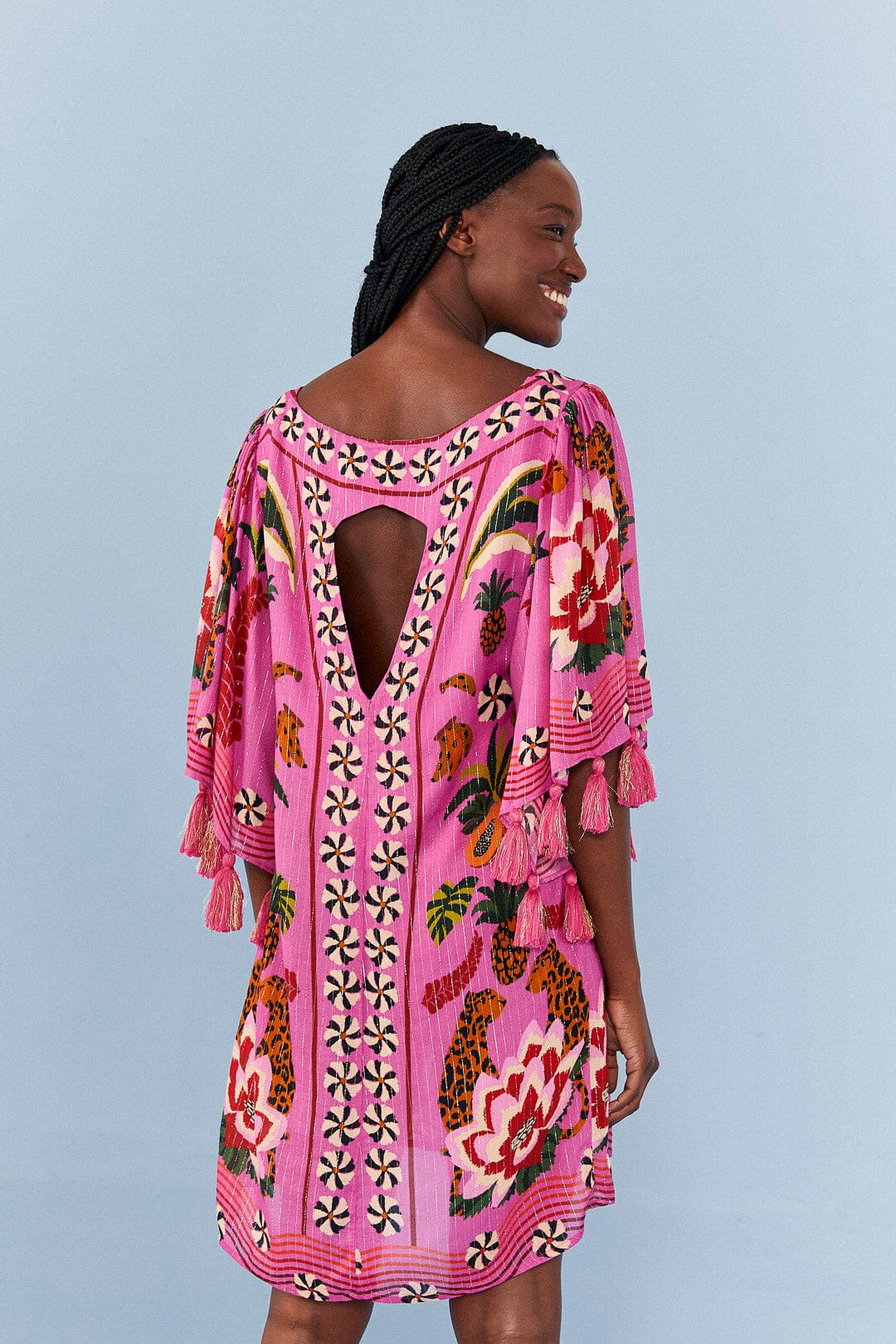 Farm Rio Pink Leopard Forest Cover Up