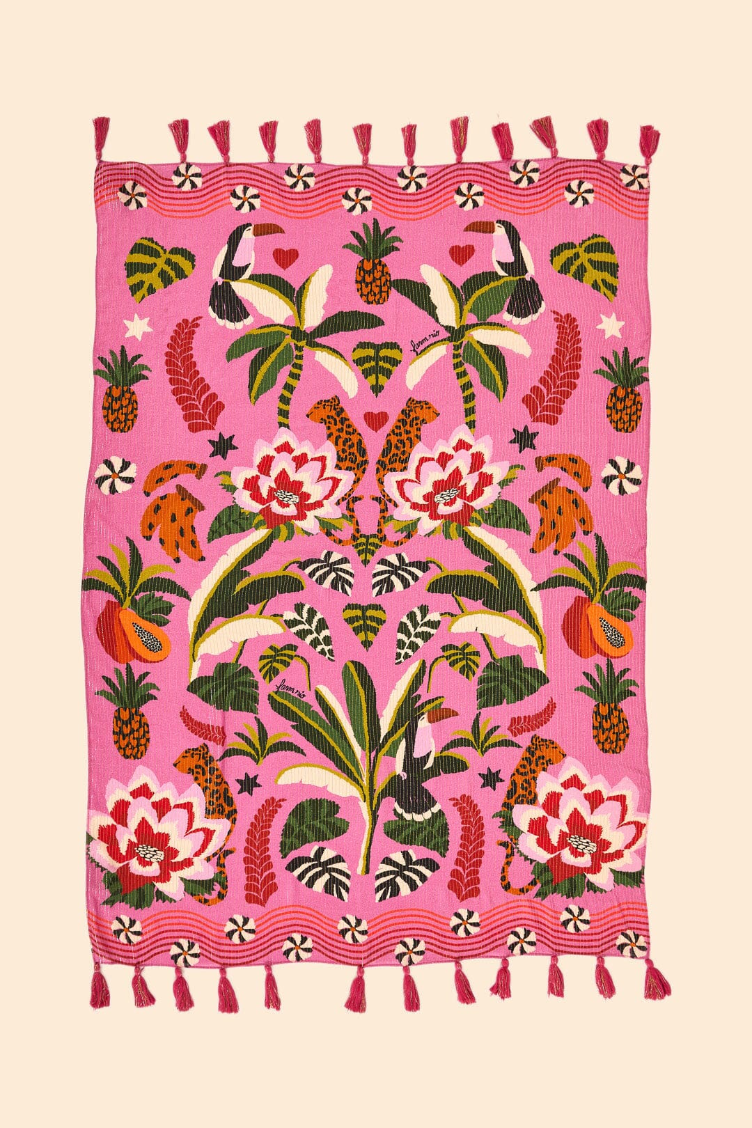 Farm Rio Pink Leopard Forest Sarong