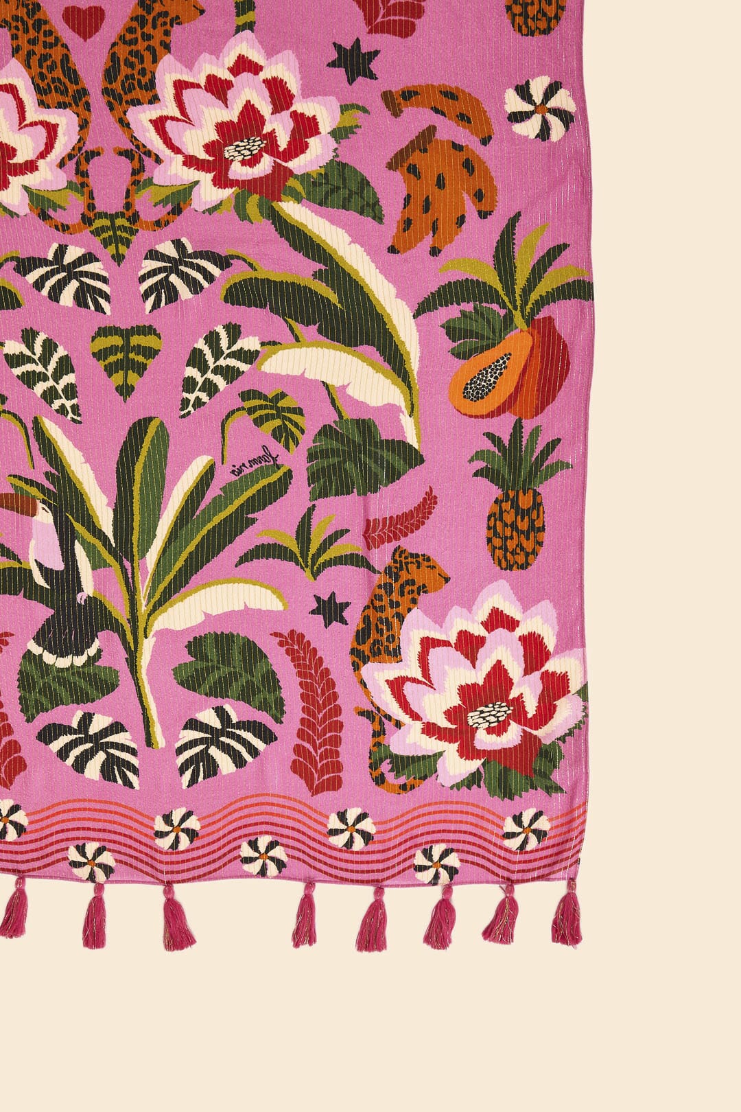 Farm Rio Pink Leopard Forest Sarong