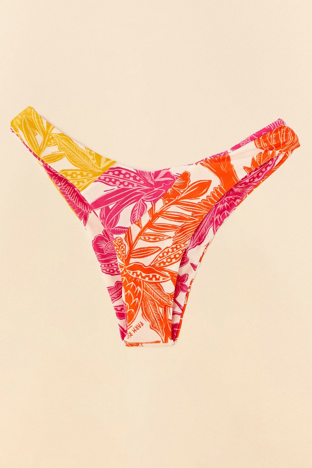 Farm Rio Tropical Woodcut High Leg Bikini Bottom