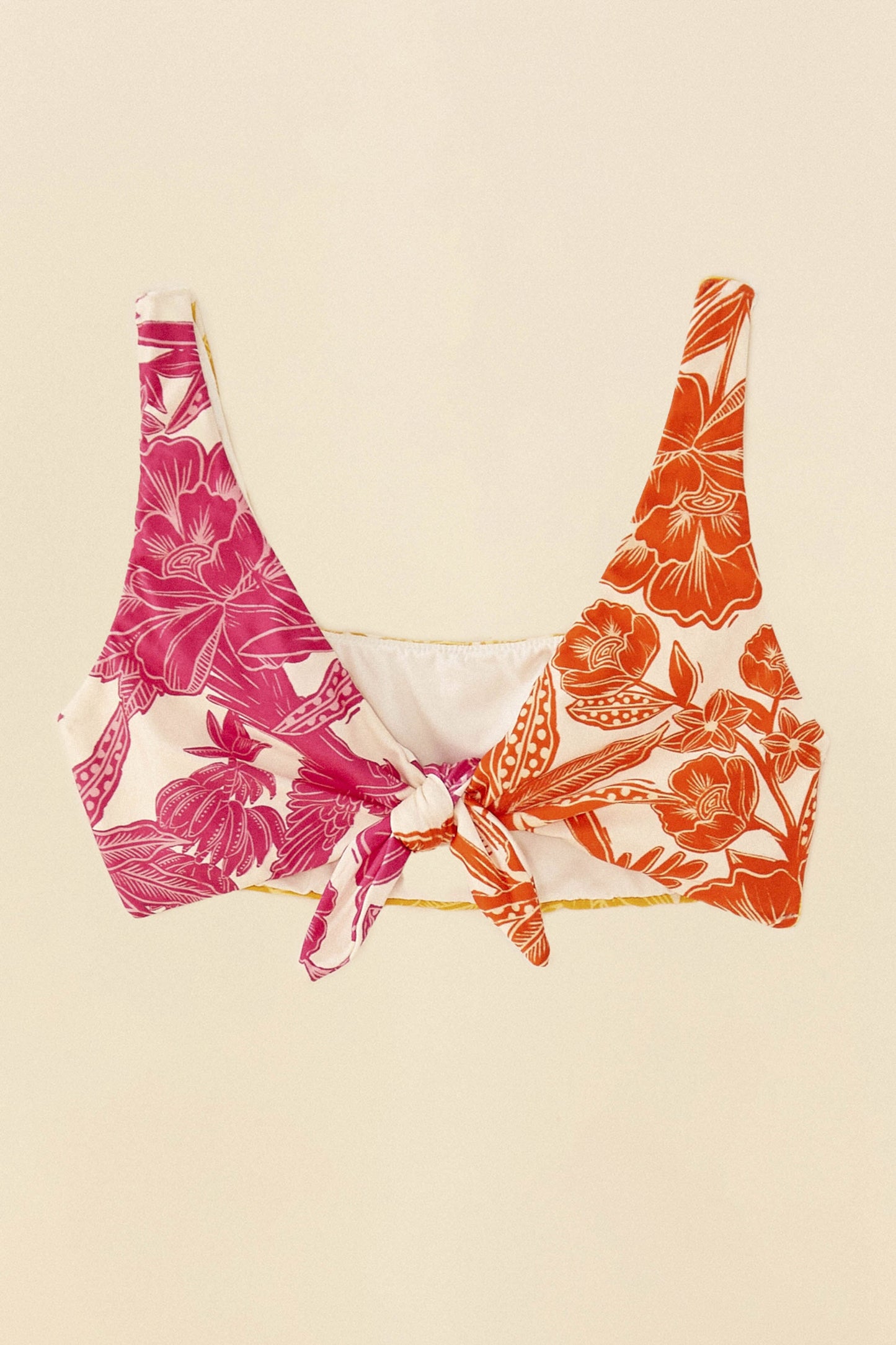 Farm Rio Tropical Woodcut Bikini Top