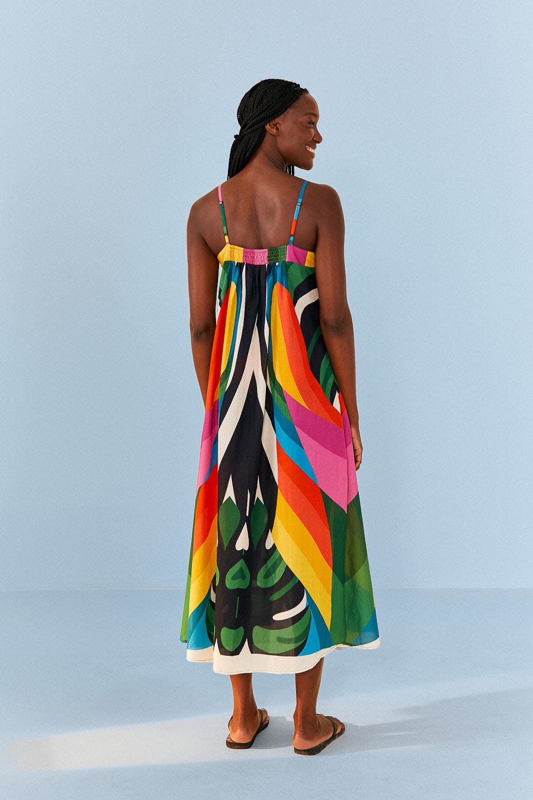 Farm Rio Macaw Stripes Cover Up