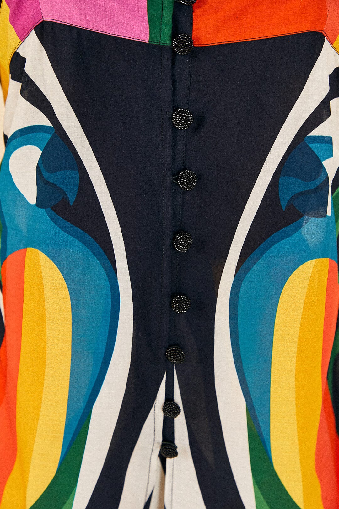 Farm Rio Macaw Stripes Cover Up