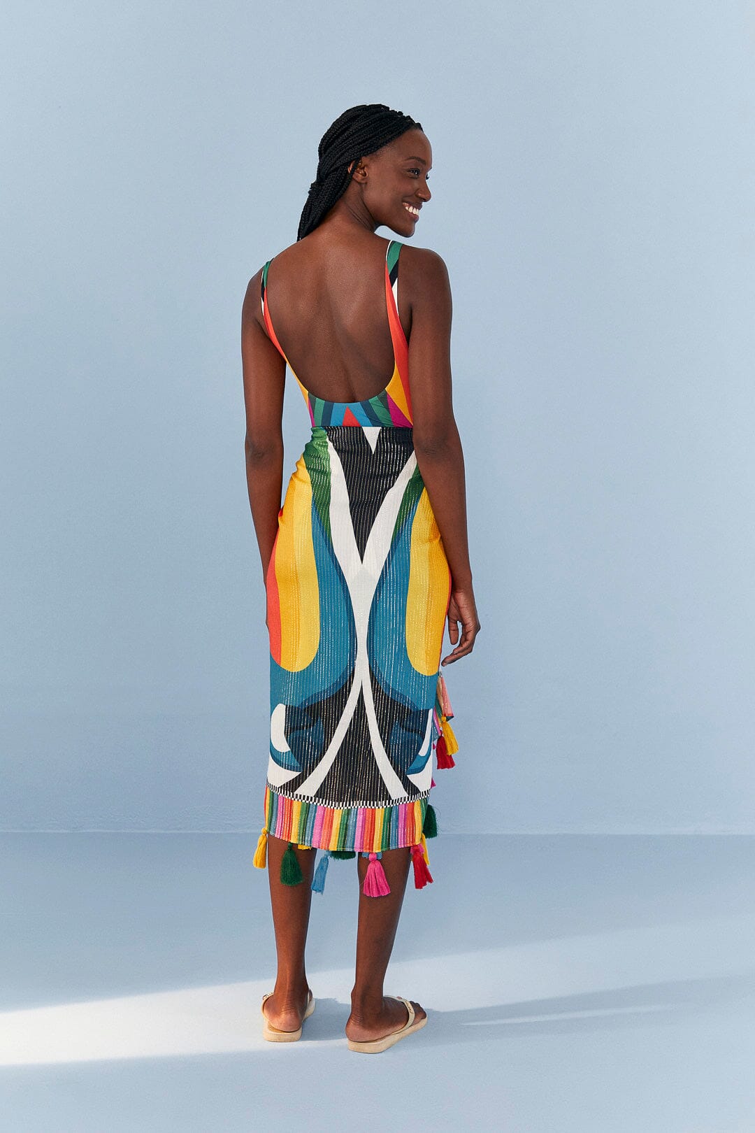 Farm Rio Macaw Stripes Sarong