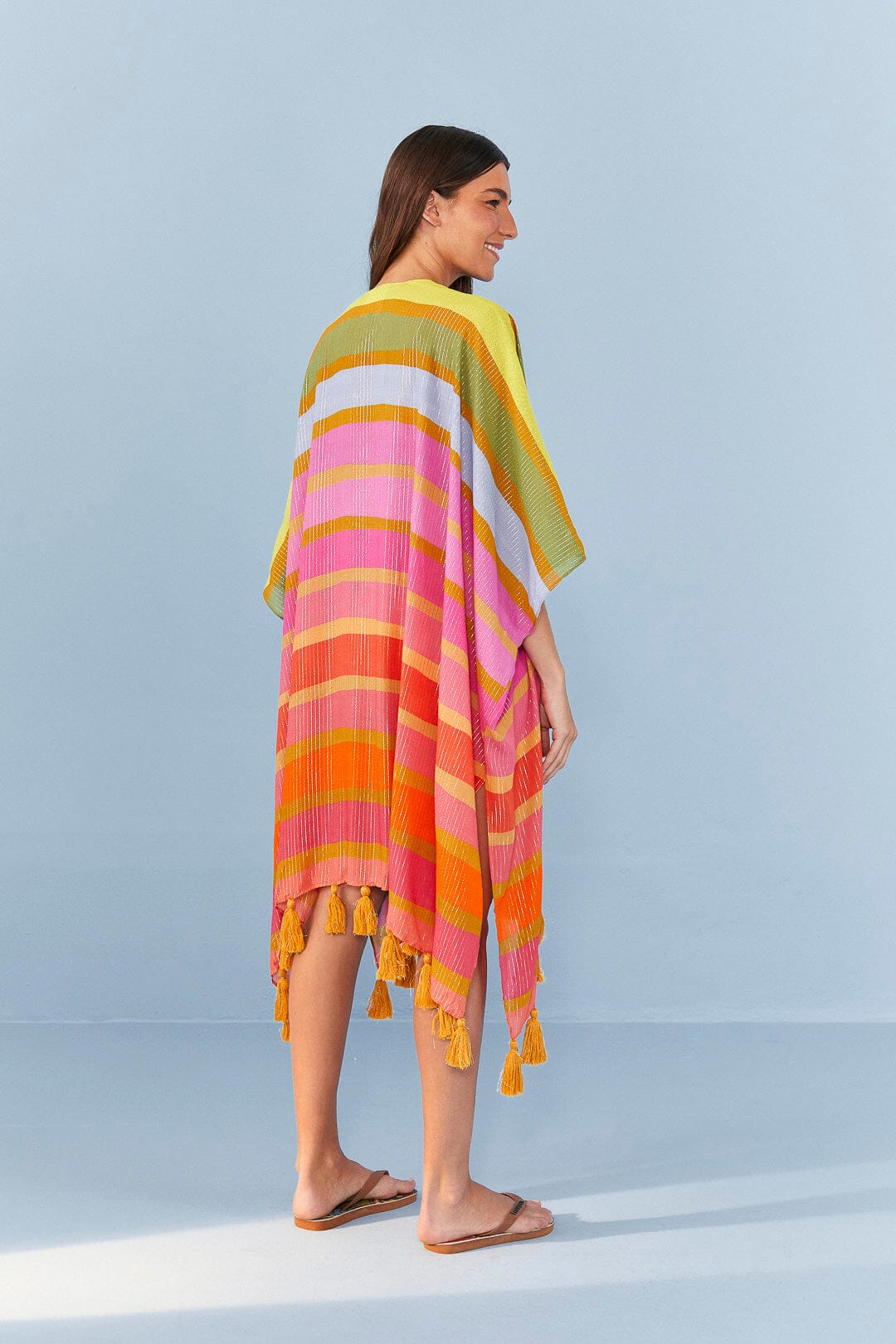 Farm Rio Shiny Stripes Cover Up