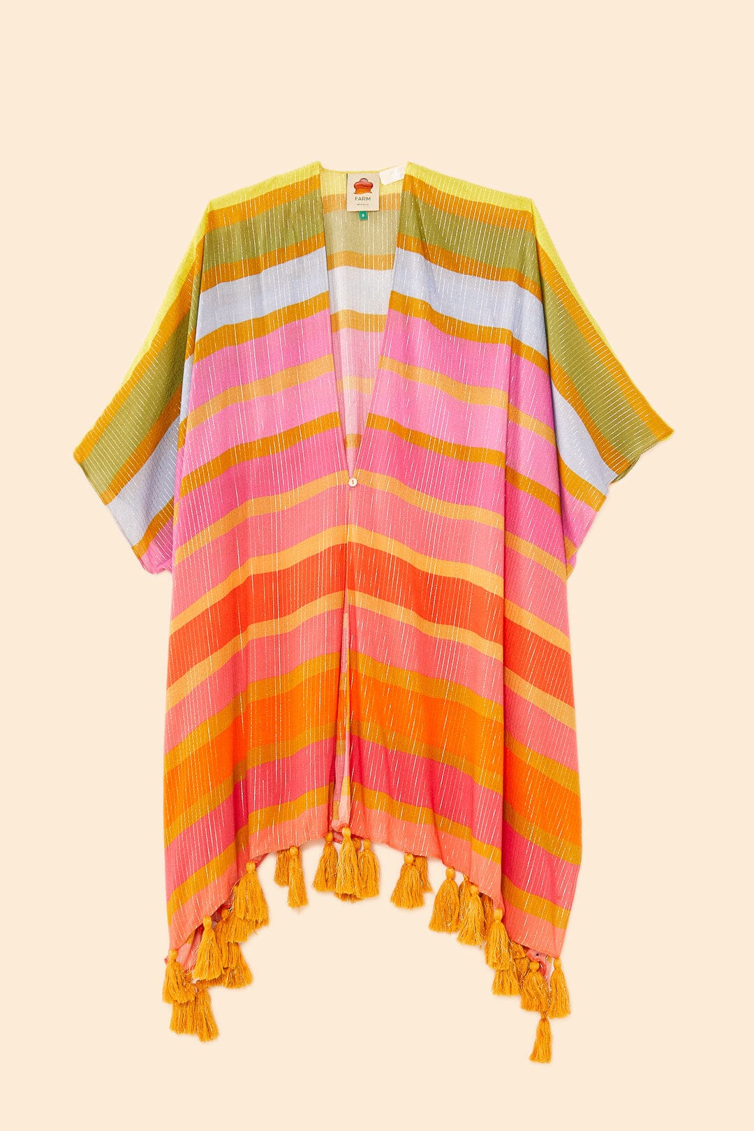 Farm Rio Shiny Stripes Cover Up