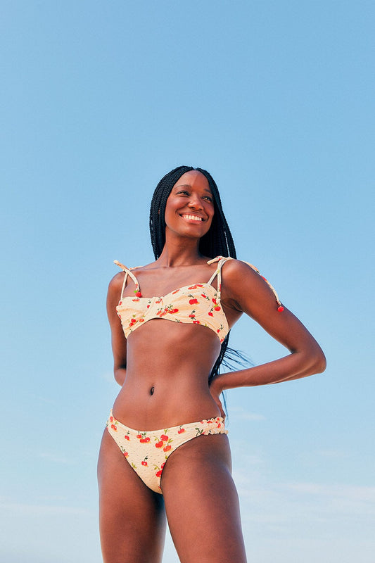 Farm Rio Pitanga Cherry Bikini Bottom