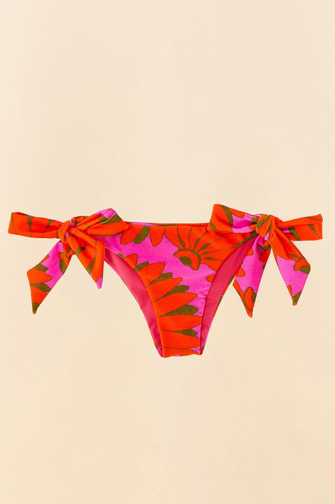 Farm Rio Pink Copacabana Side Tie Bikini Bottom