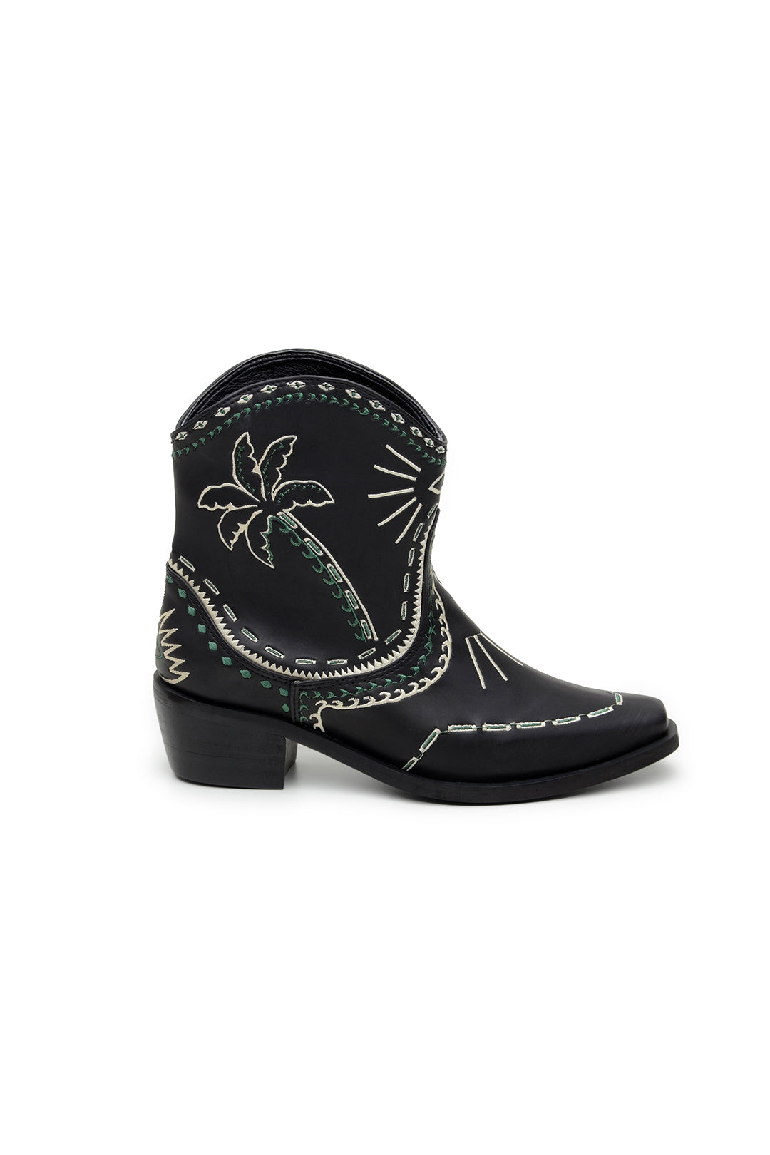Farm Rio BLACK MYSTIC SCARF WESTERN BOOT