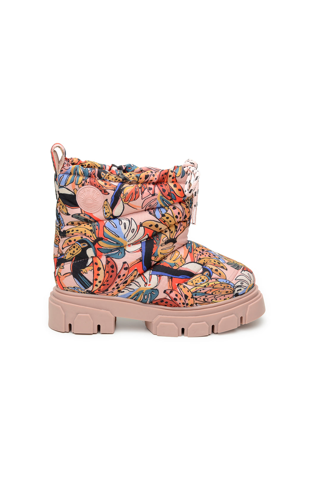 Farm Rio TOUCANS BUNCH PUFFY SHORT BOOT