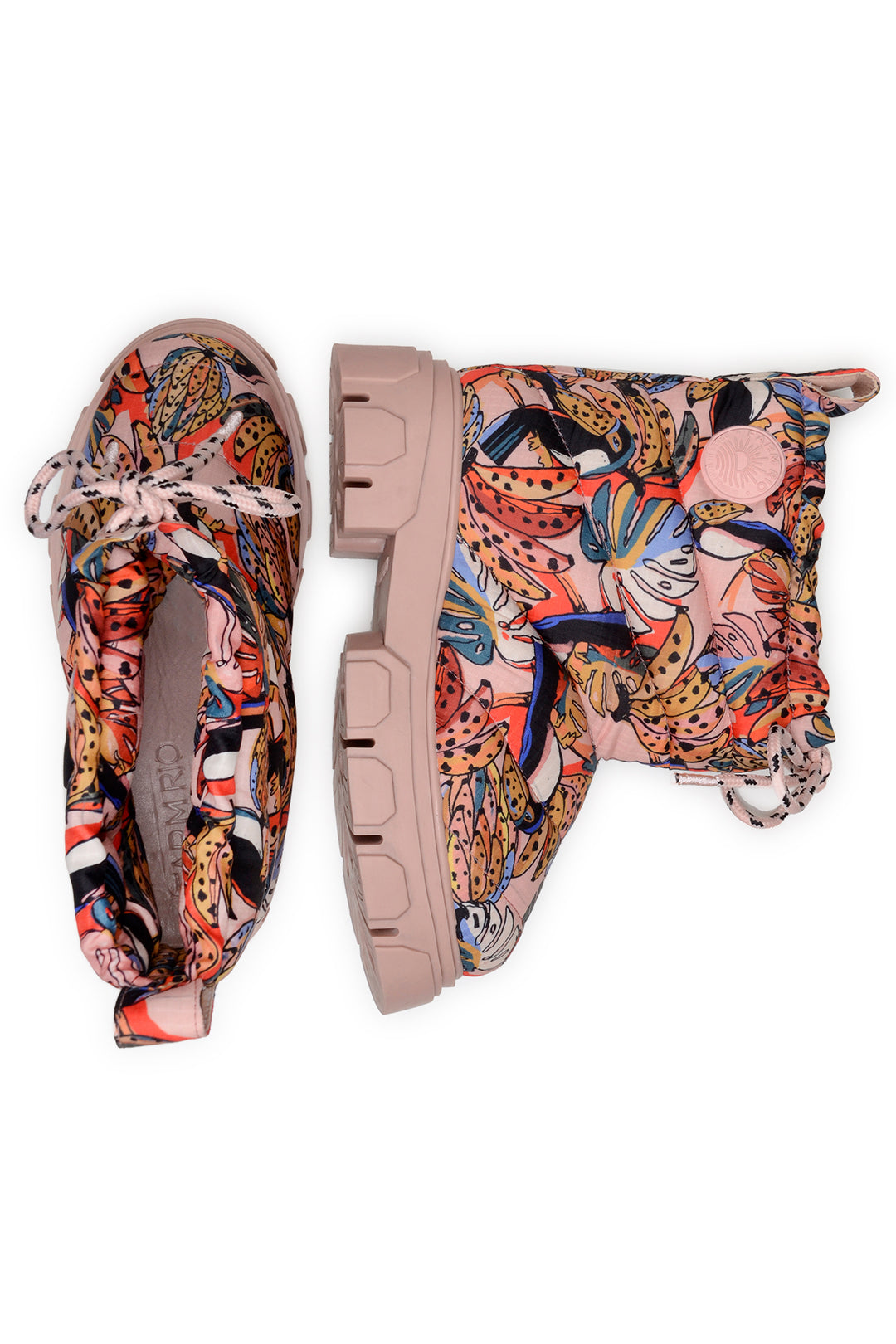 Farm Rio TOUCANS BUNCH PUFFY SHORT BOOT