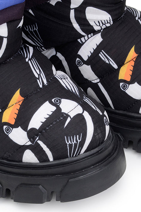 Farm Rio GRAPHIC TOUCANS PUFFY TALL BOOT