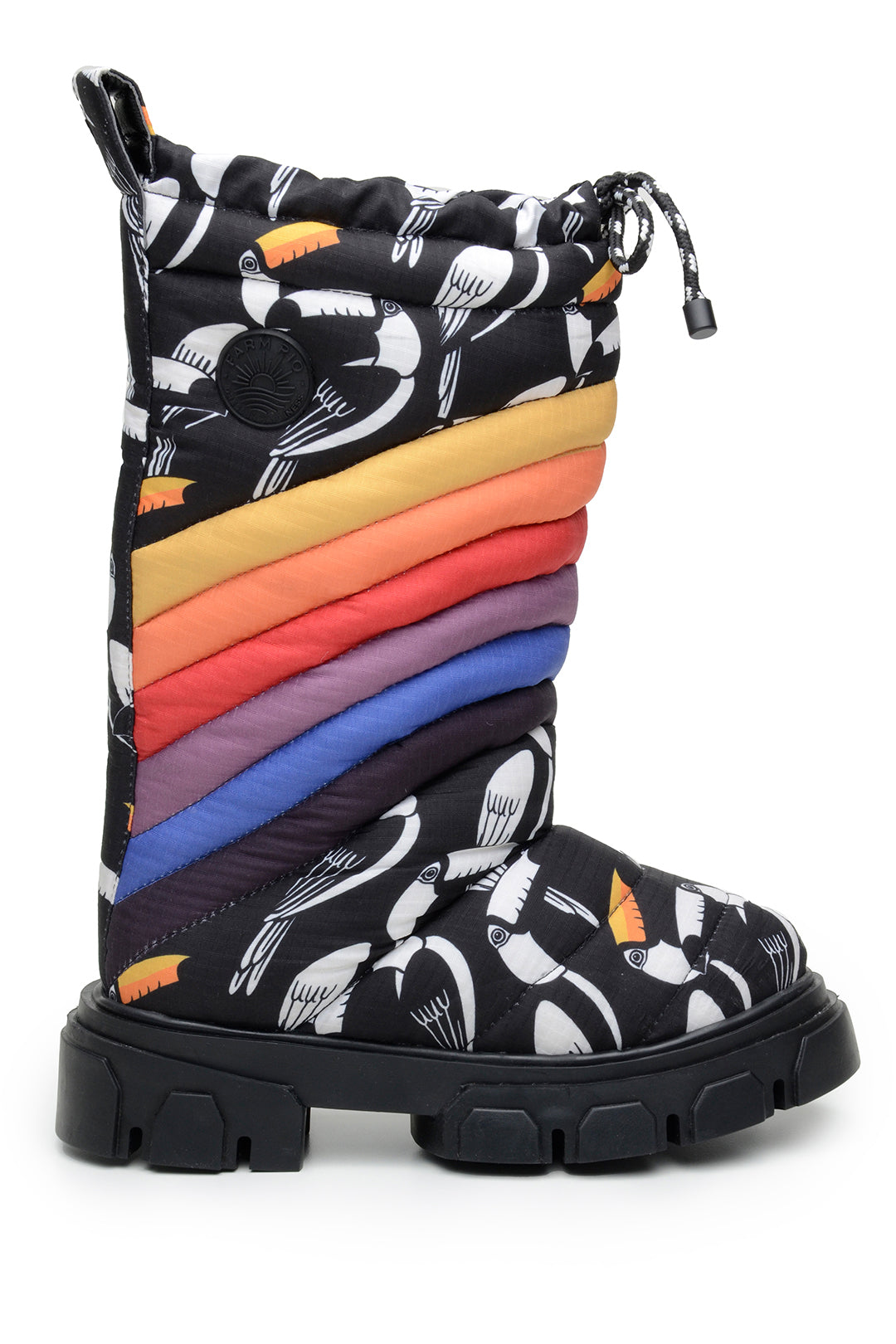 Farm Rio GRAPHIC TOUCANS PUFFY TALL BOOT