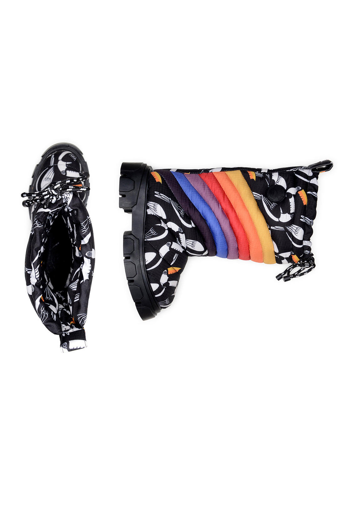Farm Rio GRAPHIC TOUCANS PUFFY TALL BOOT