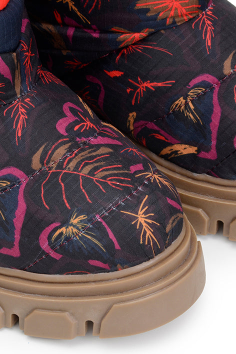 Farm Rio BROWN SUNSET FOREST PUFFY TALL BOOT