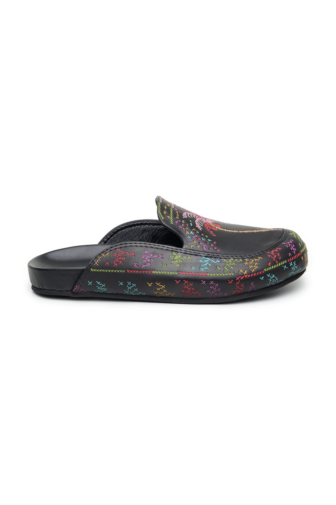 Farm Rio Black Coconut Tree Flat Clog