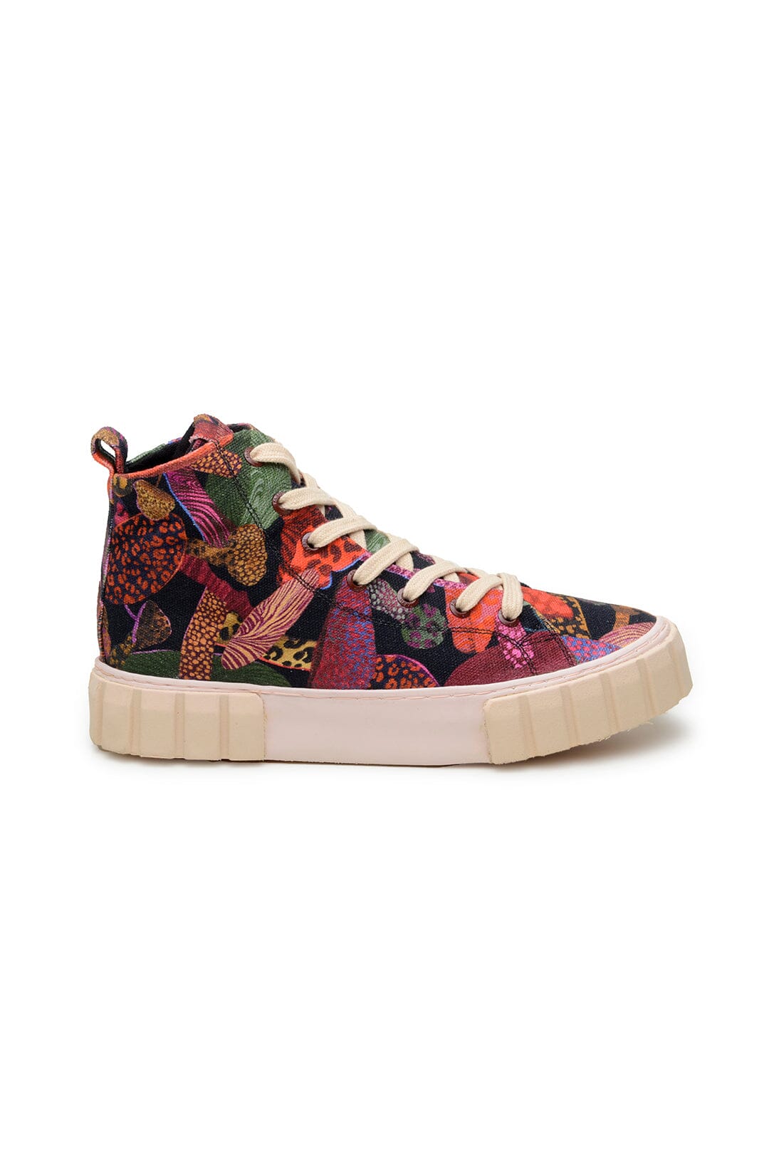Farm Rio Black Leopard Mushroom Flatform Sneaker