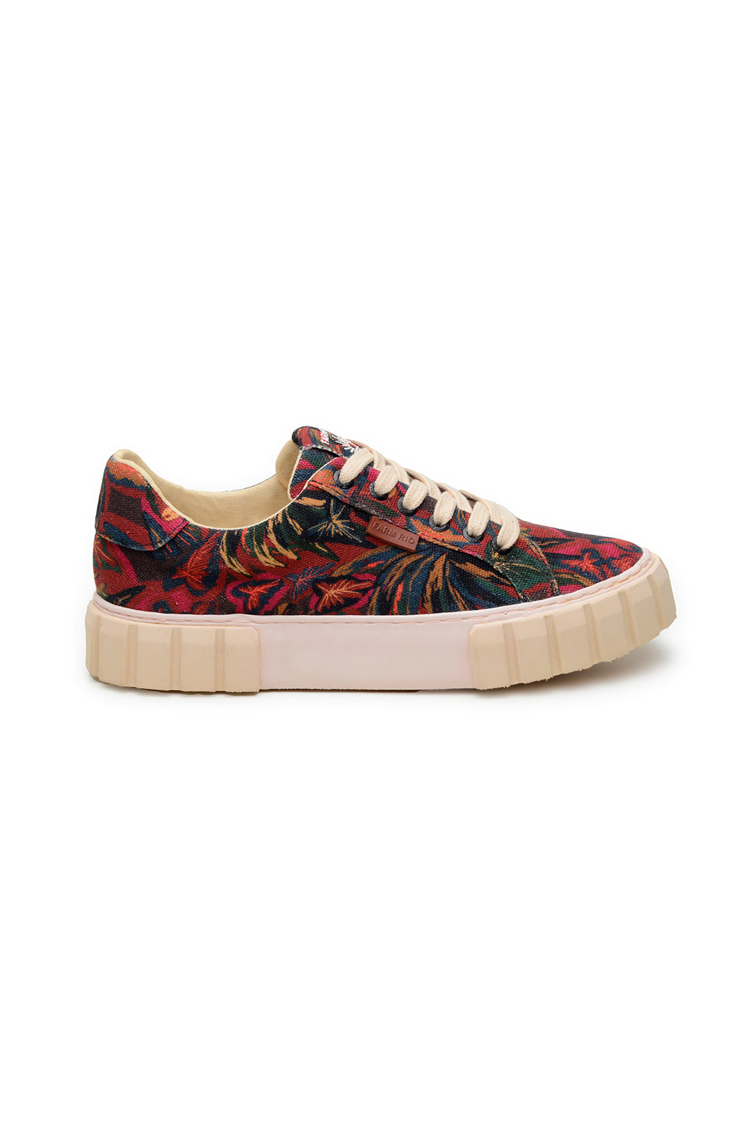 Farm Rio BROWN SUNSET FOREST FLATFORM SNEAKER