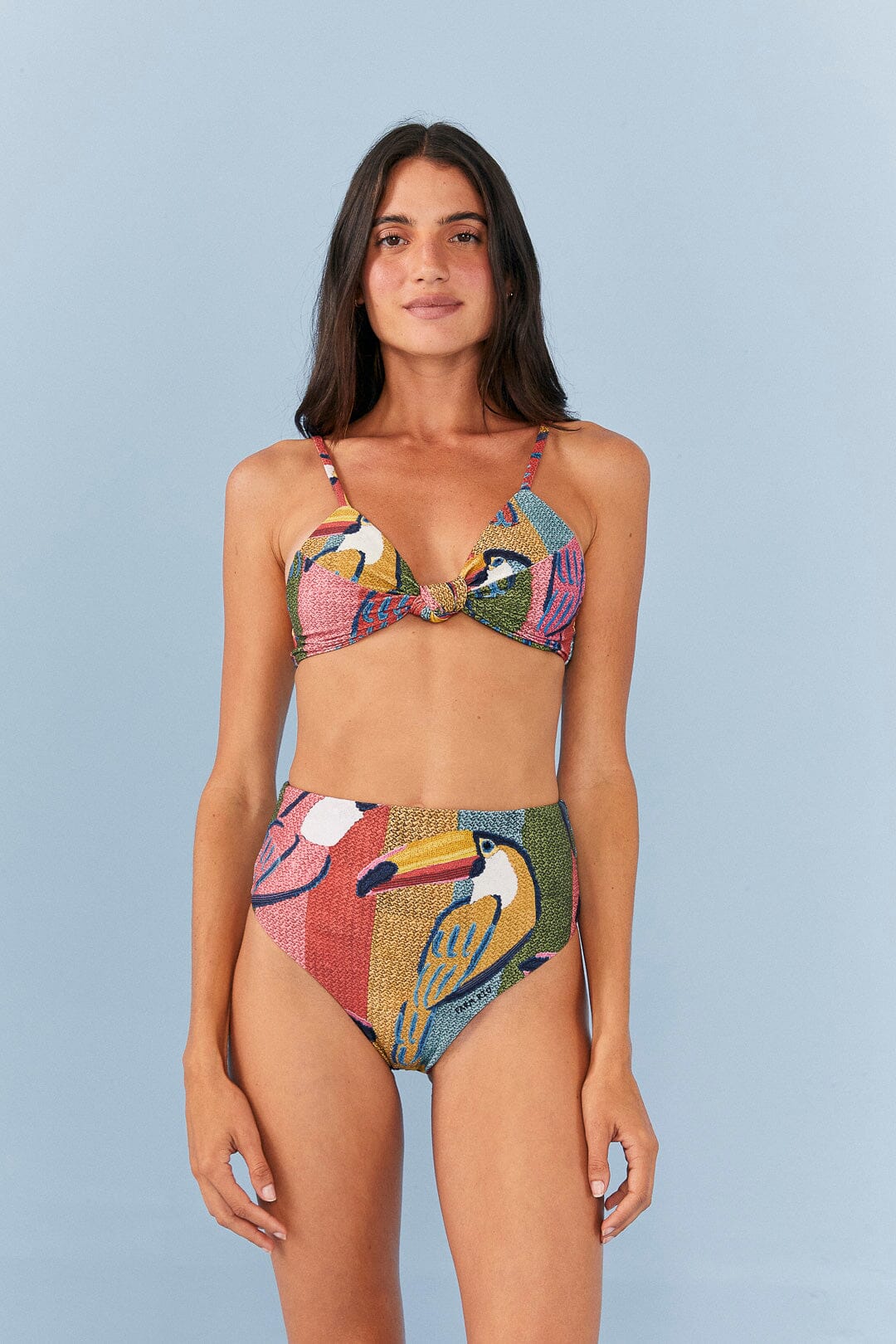 Farm Rio Wonderful Toucans High Waisted Bikini Bottom