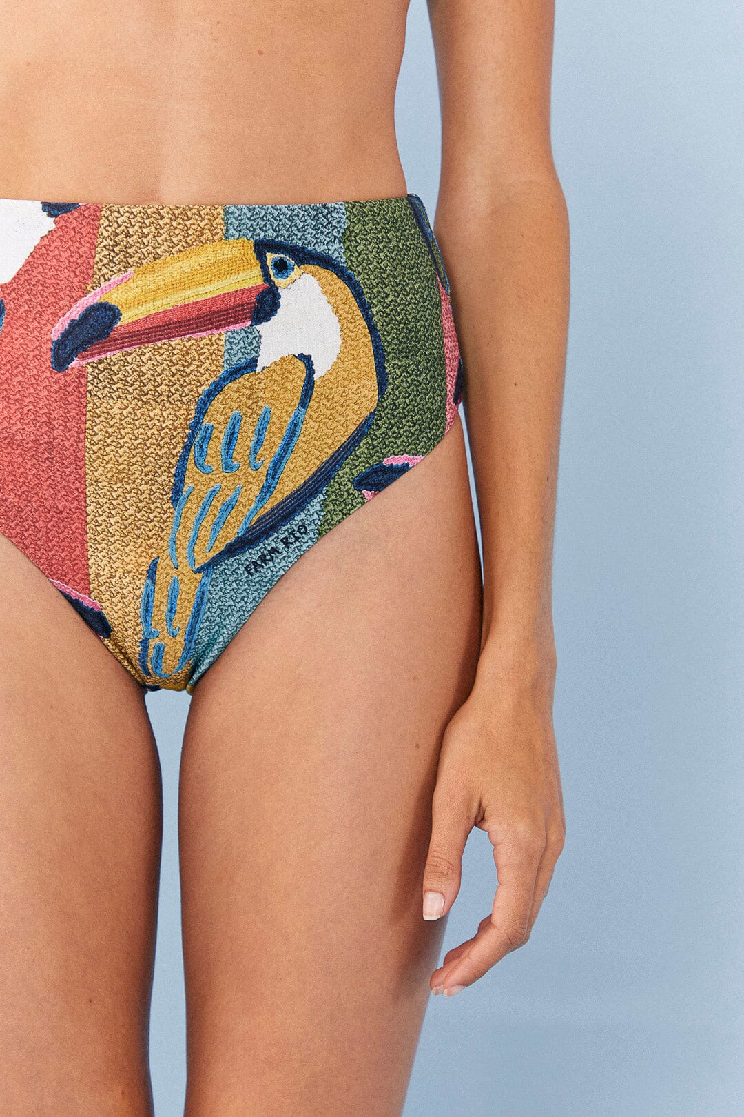 Farm Rio Wonderful Toucans High Waisted Bikini Bottom