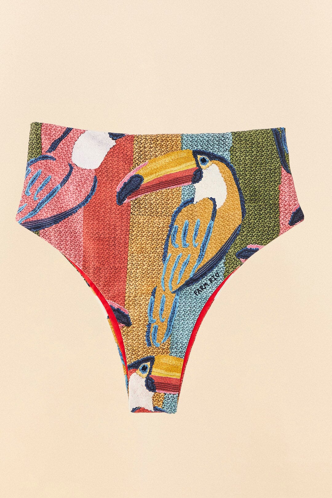 Farm Rio Wonderful Toucans High Waisted Bikini Bottom