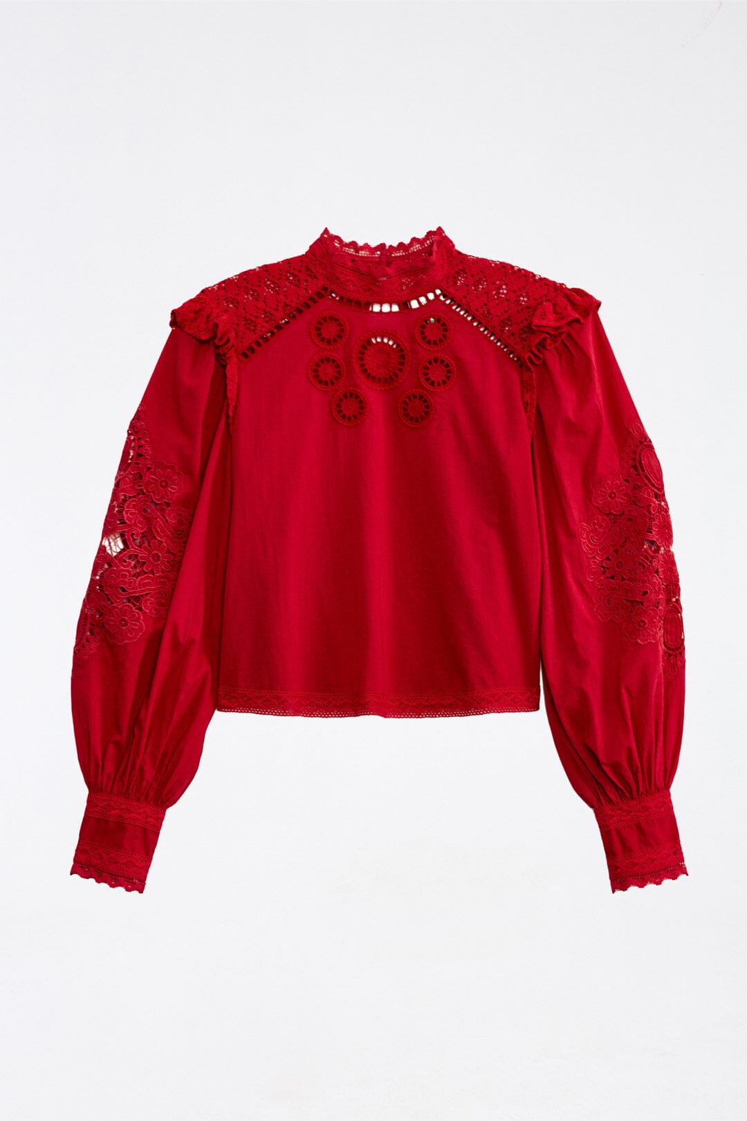 Farm Rio Red Romantic Blouse