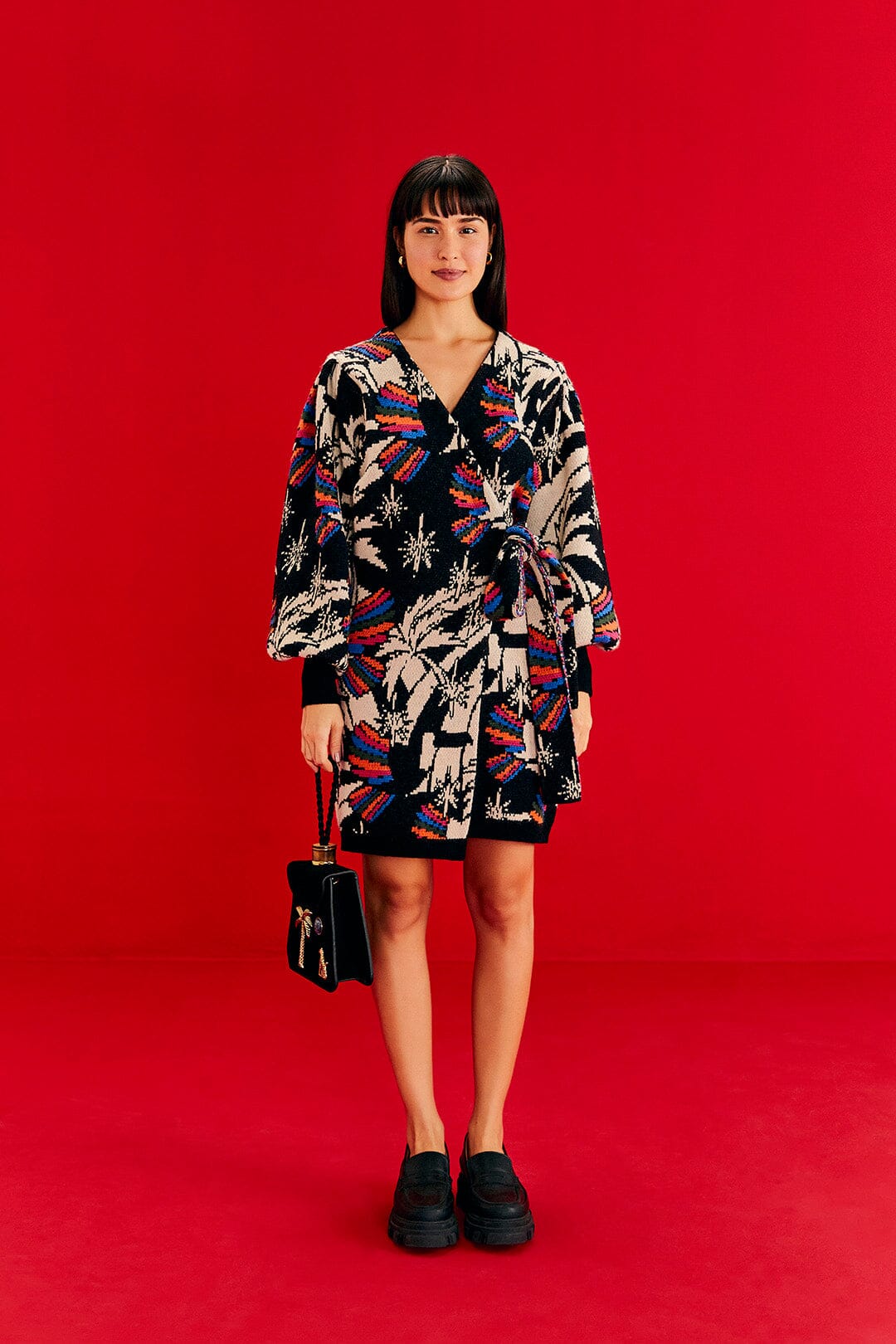 Farm Rio Toucans Wave Sweater Dress