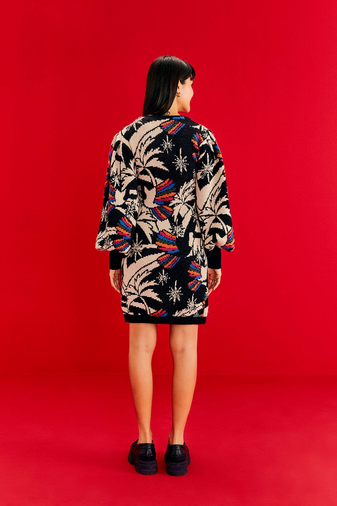 Farm Rio Toucans Wave Sweater Dress