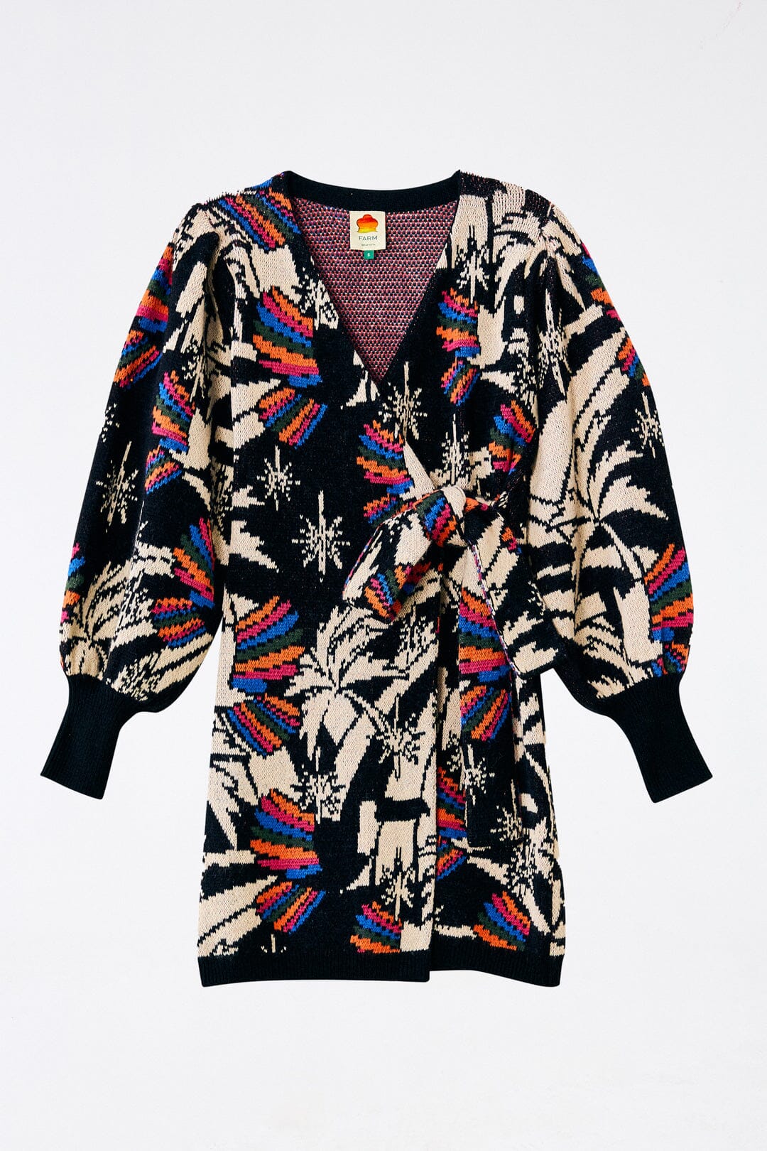 Farm Rio Toucans Wave Sweater Dress