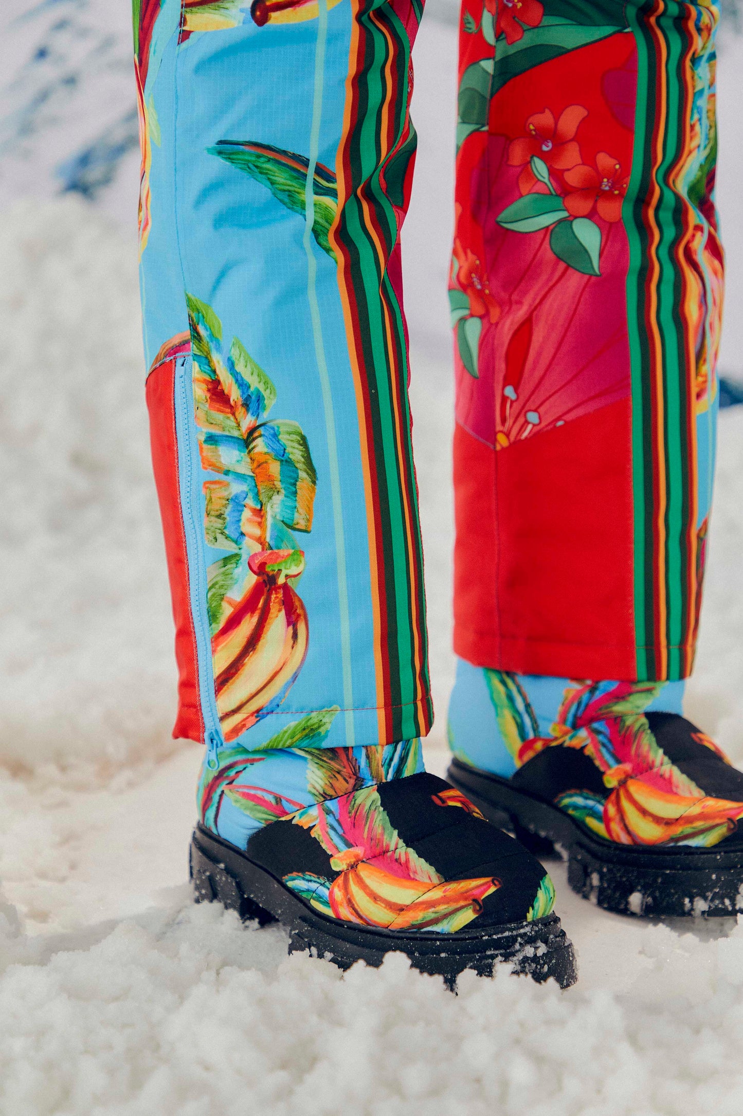 Farm Rio Mixed Scarves Ski Jumpsuit