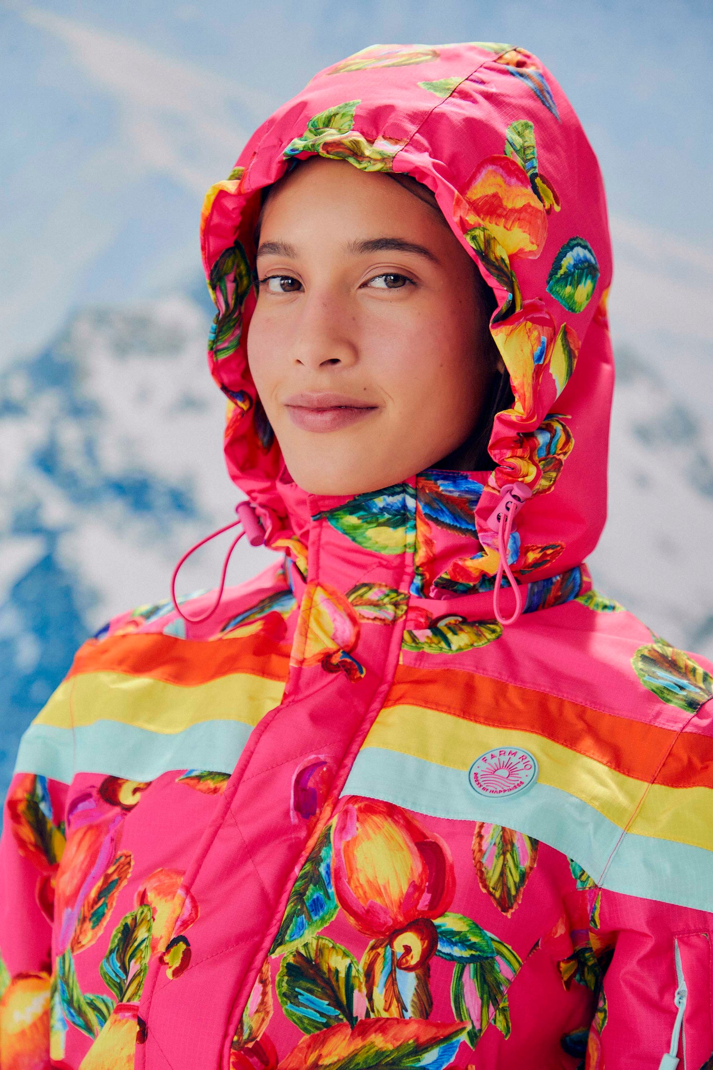 Farm Rio Pink Cashew Ski Jumpsuit